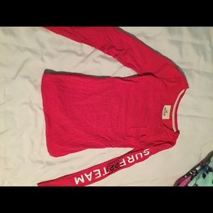 Red long sleeve Holliser